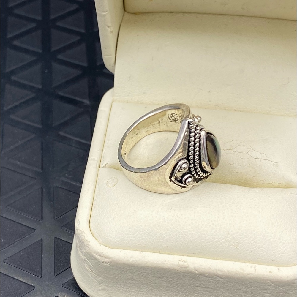 MOONSTONE LABORADITE RING - Picture 5 of 9